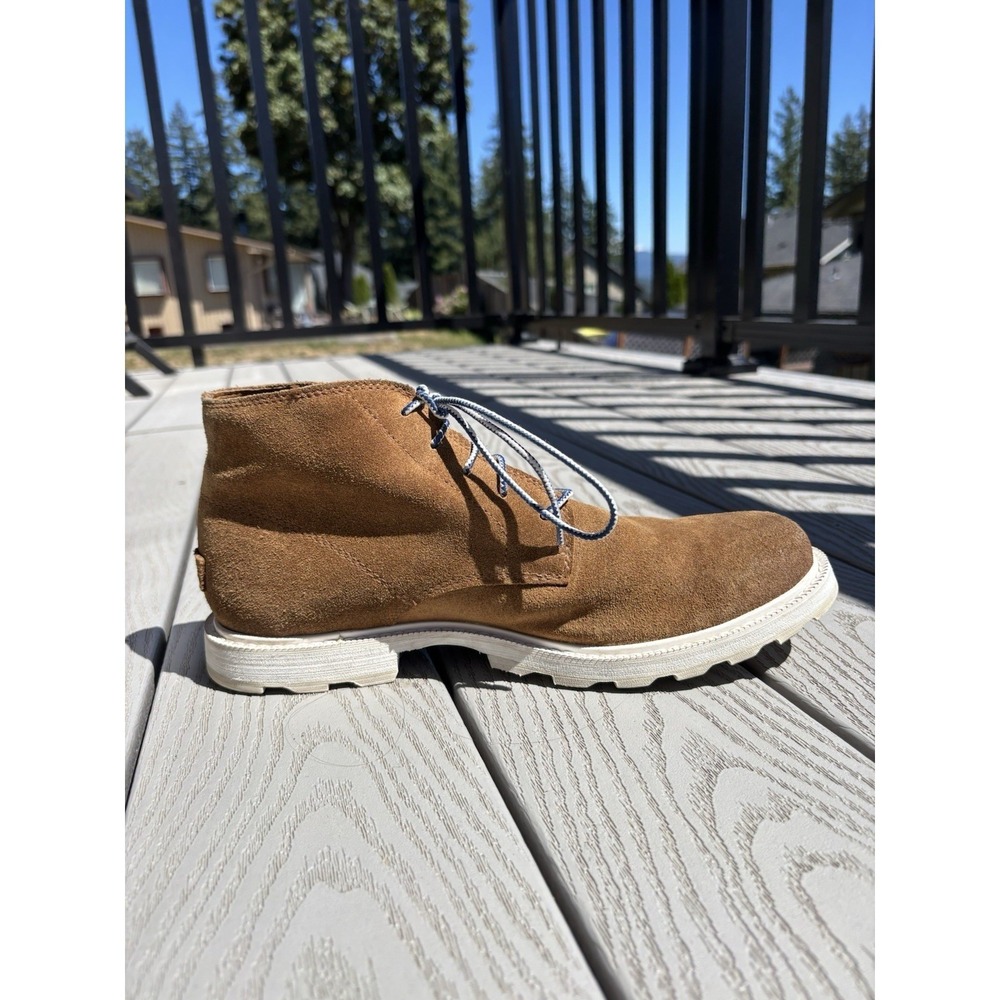 Sorel NM2560-224 Tobacco Brown Suede Leather Chukka Ankle Boots Mens Size 10 - Picture 2 of 10